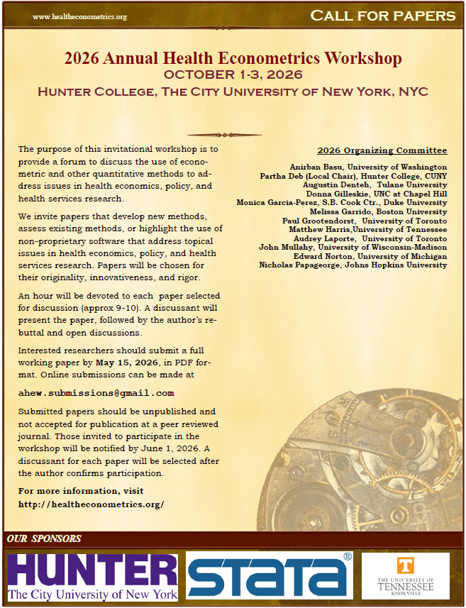 Flyer for the 2026 AHEW Workshop. Text is same as body text above.